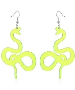 Own Saviour Neon Snake Dangle Earrings