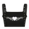Own Saviour Heart Buckle Crop