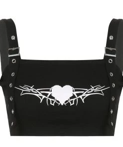 Own Saviour Heart Buckle Crop
