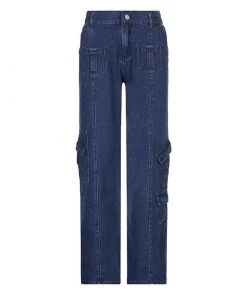 Own Saviour New In Deep Dark Cargo Jeans