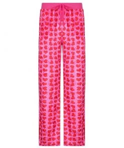Own Saviour Pink Heart Velvet Joggers New In