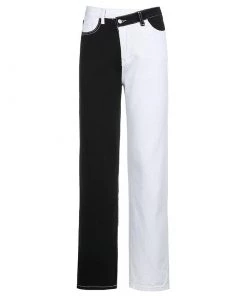 Own Saviour Slant Front Splice Jeans Pants