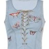 Own Saviour New In Denim Butterfly Tie Up Crop