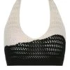 Own Saviour Black White Monochrome Halter Crop New In