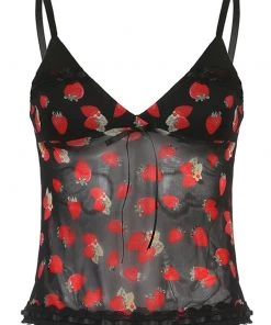 Own Saviour Strawberry Mesh Crop New In