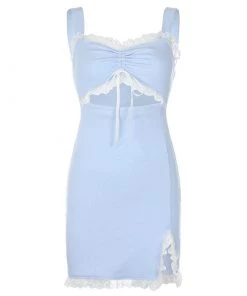 Own Saviour Frill Cut Out Dress