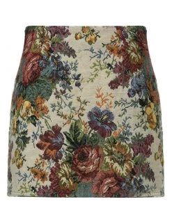 Own Saviour New In Vintage Look Floral Skirt