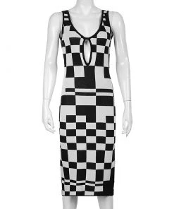 Own Saviour New In Block Knit Midi Dress