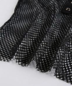 Own Saviour Fishnet Mesh LS Top