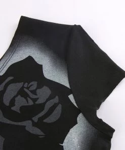 Own Saviour New In Cold Shoulder Rose Top