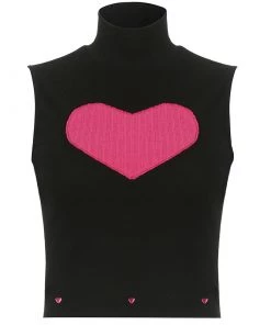 Own Saviour Knitted Heart Tank New In