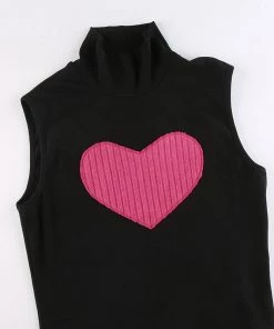 Own Saviour Knitted Heart Tank New In
