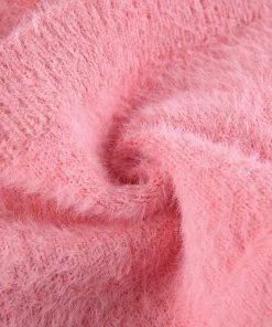 Own Saviour New In Pink Knitted Strawberry Halter Crop