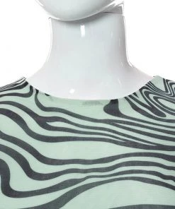 Own Saviours New In Green Swirl Crop