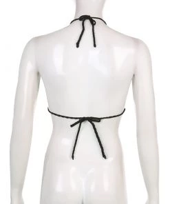 Own Saviour New In Crochet Web Halter Crop