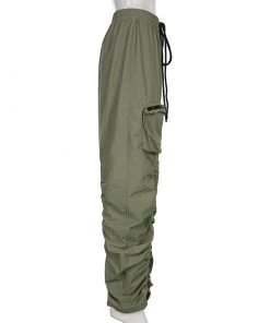 Own Saviour Green/Khaki Ruched Jogger Pants New In 20 Own Saviour Green/Khaki Ruched Jogger Pants New In