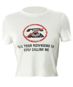 Own Saviour Stop Calling Me Crop New In