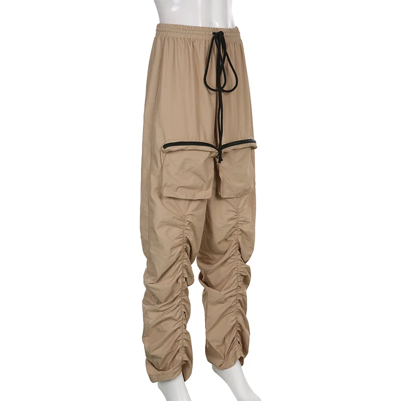 Own Saviour Green/Khaki Ruched Jogger Pants New In 8 Own Saviour Green/Khaki Ruched Jogger Pants New In