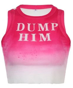 Own Saviour Dump Him Tank Vest Crop New In