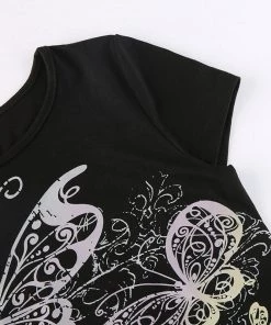 Own Saviour Black/Brown Big Butterfly Crop