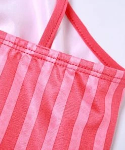 Own Saviour Hot Pink Striped Halter Crop New In