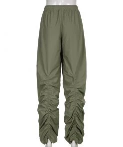 Own Saviour Green/Khaki Ruched Jogger Pants New In 21 Own Saviour Green/Khaki Ruched Jogger Pants New In