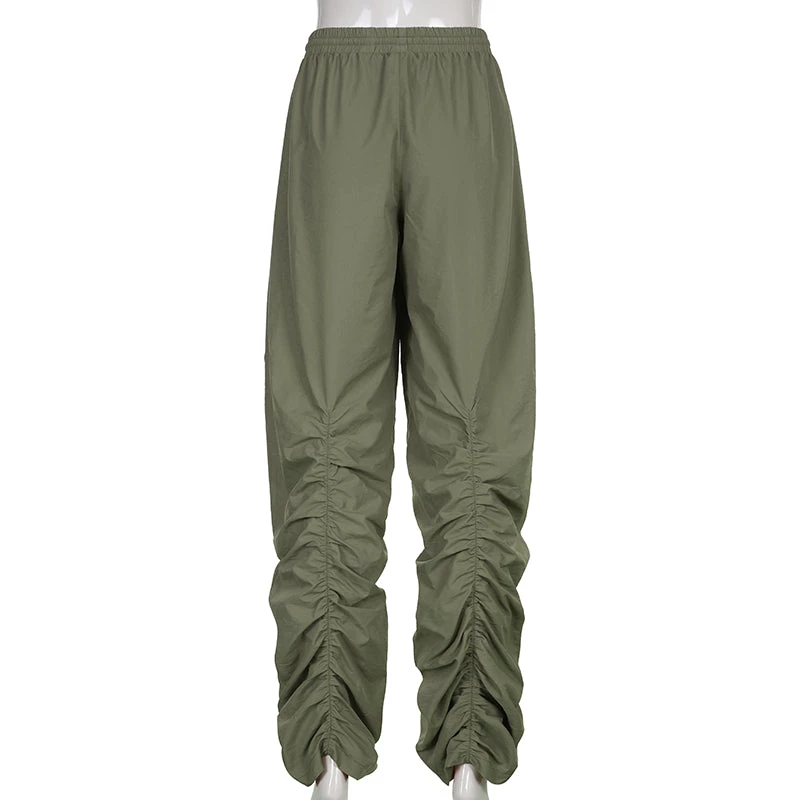 Own Saviour Green/Khaki Ruched Jogger Pants New In 7 Own Saviour Green/Khaki Ruched Jogger Pants New In