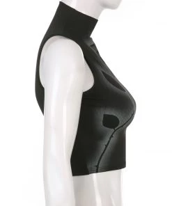 Own Saviour Rose Tattoo Turtleneck Tank Crop New In