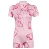 Own Saviour New In Pink Heart Playsuit