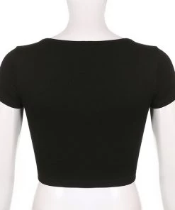 Own Saviour Black/Brown Big Butterfly Crop