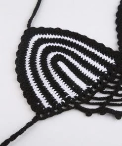 Own Saviour New In Crochet Web Halter Crop