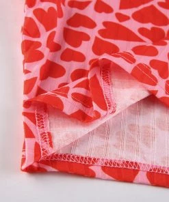 Own Saviour Pink Heart Ribbed Crop New In