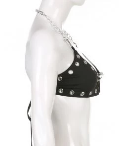 Own Saviour New In Chain Halter Bra Crop