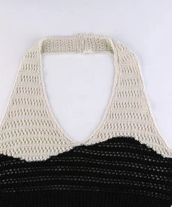 Own Saviour Black White Monochrome Halter Crop New In