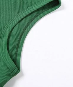 Own Saviour New In Scoop Hem Ribbed Tank Crop