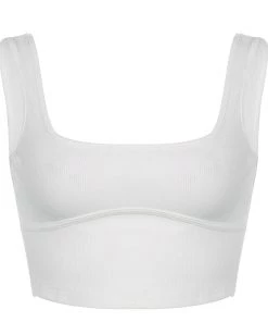 Own Saviour White/Black/Pink/Khaki/Brown Knitted Vest Crop