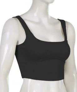 Own Saviour White/Black/Pink/Khaki/Brown Knitted Vest Crop