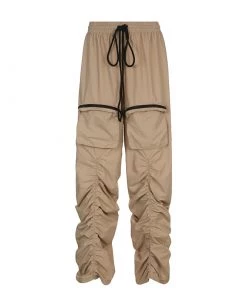 Own Saviour Green/Khaki Ruched Jogger Pants New In