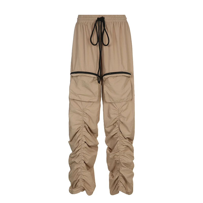 Own Saviour Green/Khaki Ruched Jogger Pants New In 1 Own Saviour Green/Khaki Ruched Jogger Pants New In