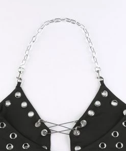Own Saviour New In Chain Halter Bra Crop