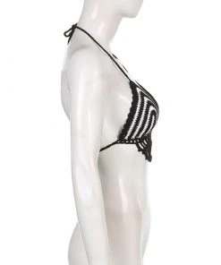 Own Saviour New In Crochet Web Halter Crop