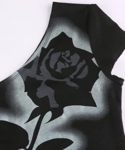 Own Saviour New In Cold Shoulder Rose Top