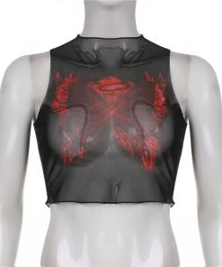 Own Saviour Mesh Butterfly Crop