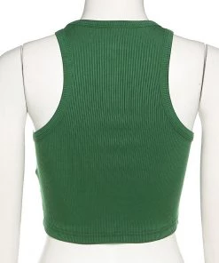 Own Saviour New In Scoop Hem Ribbed Tank Crop