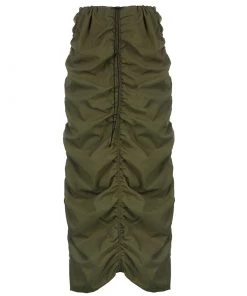 Own Saviour Black/Green Ruched Cargo Skirt New In
