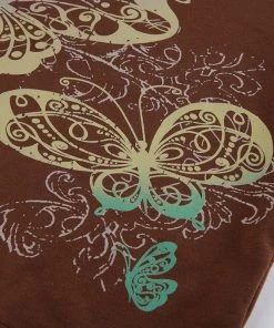 Own Saviour Black/Brown Big Butterfly Crop