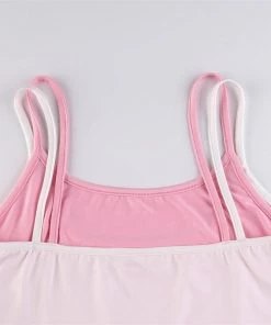 Own Saviour White Pink Rhinestone Cami Crop New In