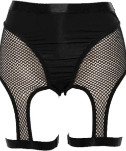 Own Saviour Fishnet Suspender Shorts Pants