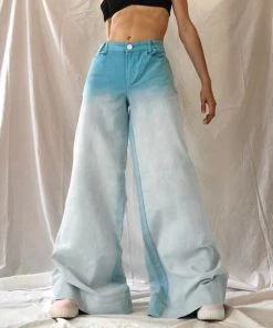 Own Saviour Wide Leg Gradient Jeans