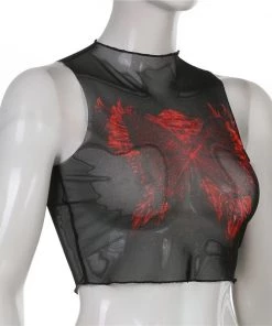 Own Saviour Mesh Butterfly Crop